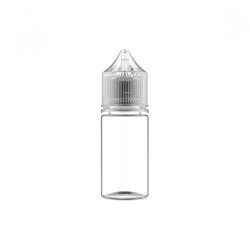 Il Flacone trasparente ha una capacità di 30ml, realizzato in PET.