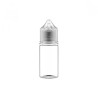 Il Flacone trasparente ha una capacità di 30ml, realizzato in PET.