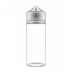 Il Flacone trasparente ha una capacità di 100ml, realizzato in PET.